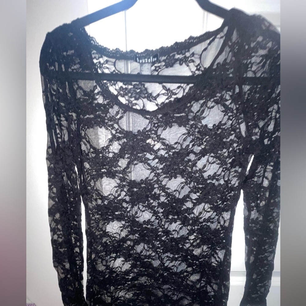 Lace Blouse Black
